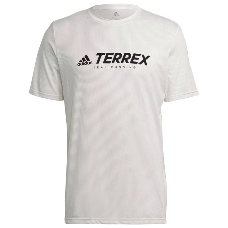 adidas Camiseta de trail Terrex Primeblue Trail Functional Logo Non Dyed Black Presentación