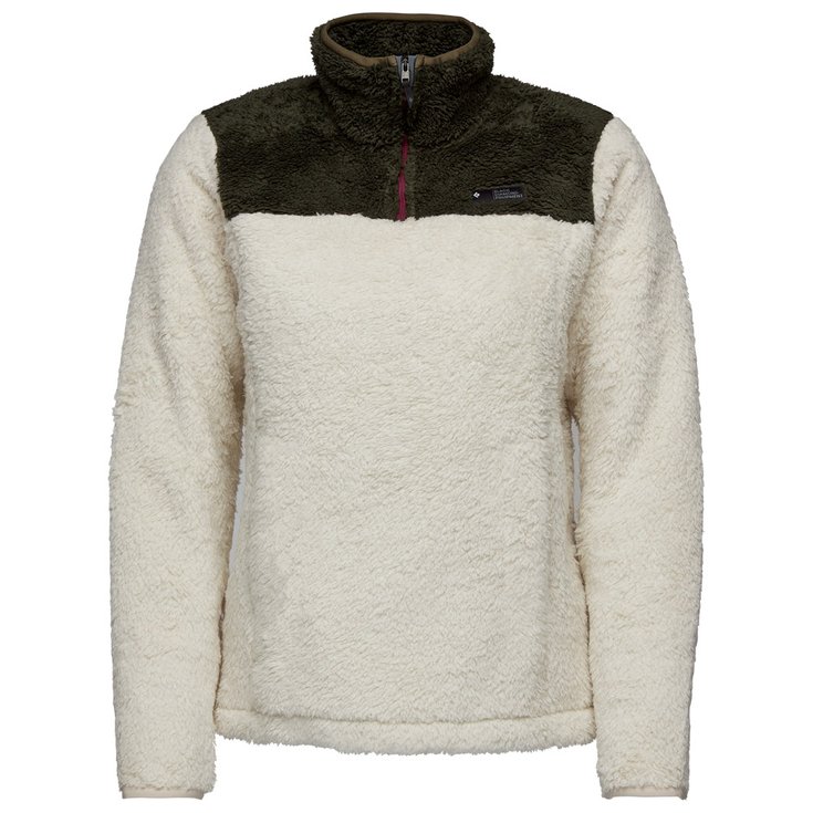 Black Diamond Fleece W Roadie 1/4 Zip Fleece Birch Tundra Präsentation