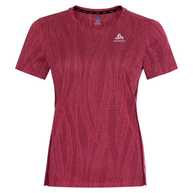 Odlo Tee-shirt de trail Zeroweight Engineered Chill-Tec T-Shirt S/S Crew Neck Wmn Paradise Pink Melange Présentation