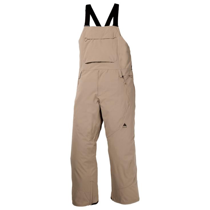 Burton Pantalon Ski Reserve 2L Stretch Bibs Summit Taupe Présentation