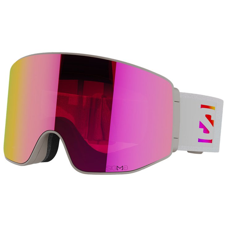 Salomon Skibrille Sentry Prime Grey Diant Sigma Poppy Red + Sigma Ice Blue Präsentation