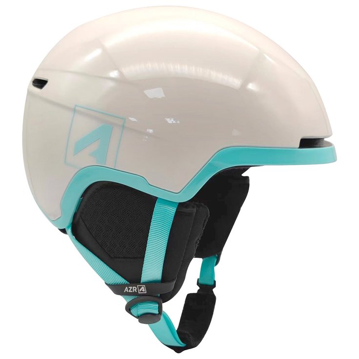 AZR Helm Orion Junior Blanc Nacré Turquoise Verni Präsentation