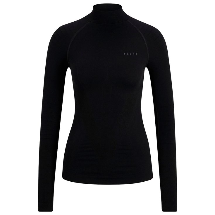 Falke Sous-vêtement technique Warm Longsleeved Shirt Turtleneck W Black Présentation