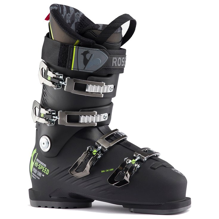 Rossignol Chaussures de Ski Hi Speed Pro 100 Mv Black Yellow Présentation