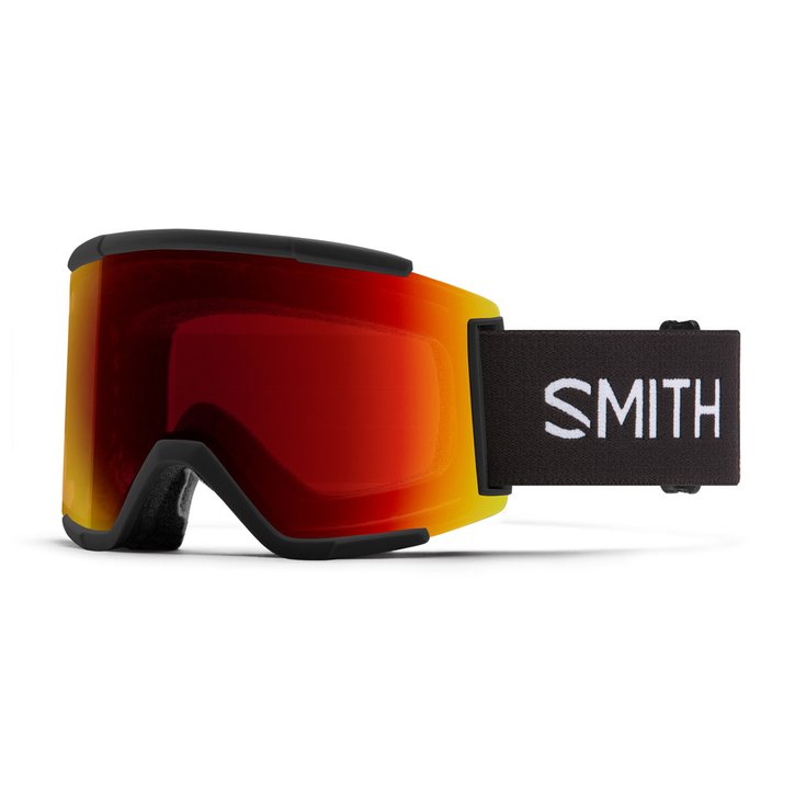 Smith Skibrille Squad Xl Black Chromapop Sun Red Mirror + Yellow Präsentation