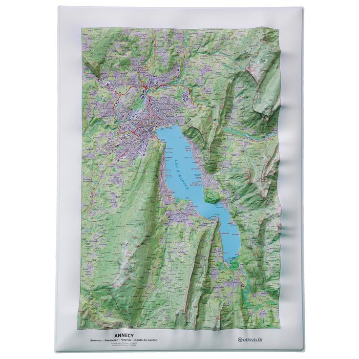 Deniveles Raised-relief map Annecy (Lac) Overview
