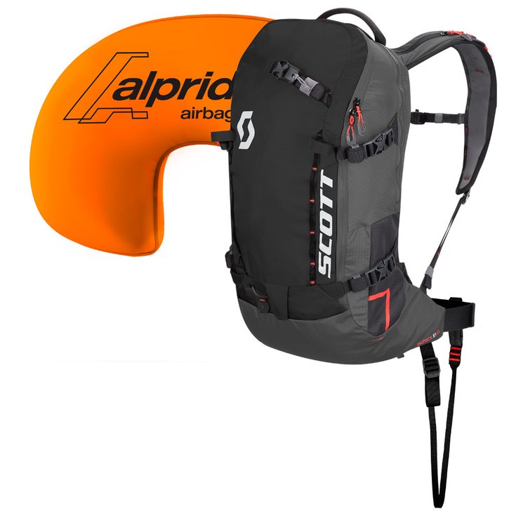 Zaino anti valanga con airbag Scott Patrol E1 22L Kit Pack Black Grey Inverno 2025 Glisshop