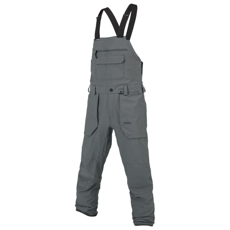 Volcom Pantaloni da sci Roan Bib Overall Dark Grey Presentazione