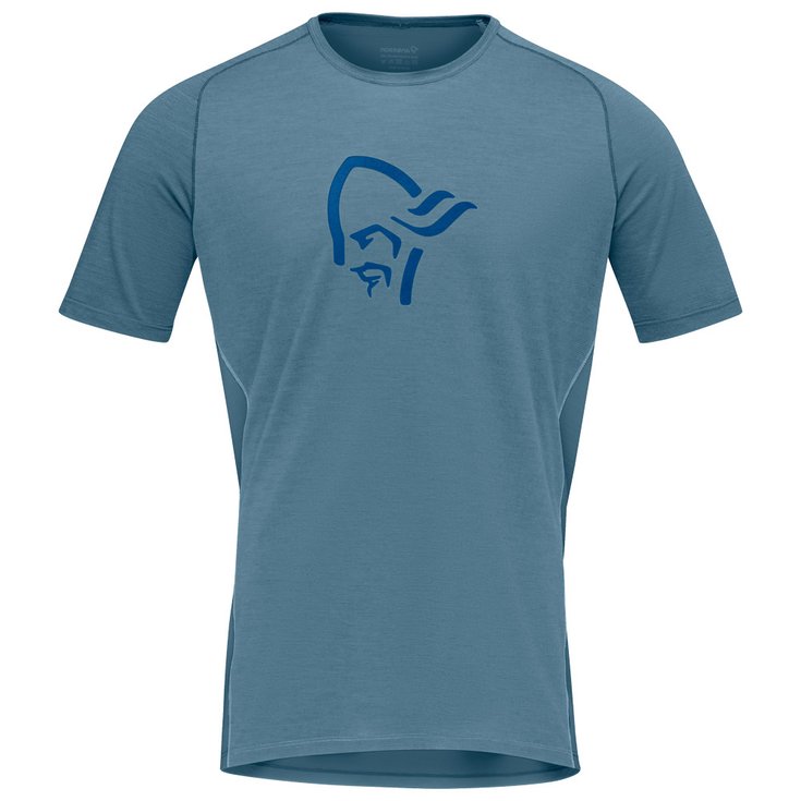 Norrona Wandel T-shirt Fjørå Wool T-Shirt M's Trooper Voorstelling