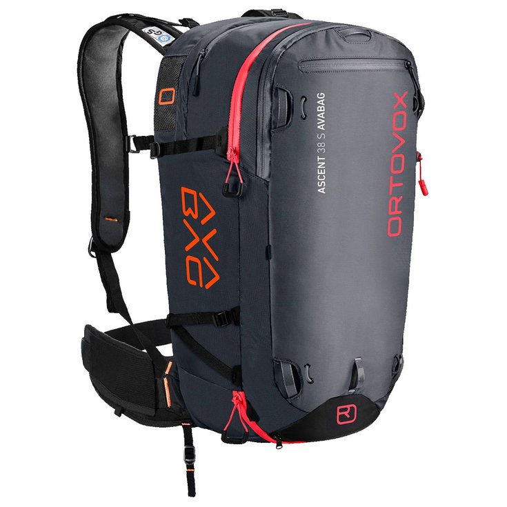 Ortovox Airbag-Sack Ascent 38 S Avabag Kit Black Anthracite Präsentation
