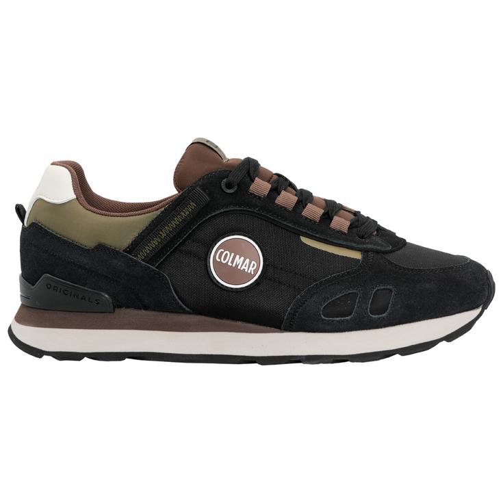 Colmar Chaussures Travis Sport Colors Black Dark Brown Military Green Présentation