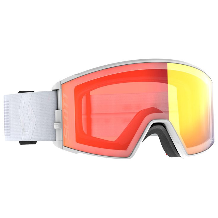 Scott Goggles React Mineral White Light Sensitive Red Chrome + Amp Pro Green Overview