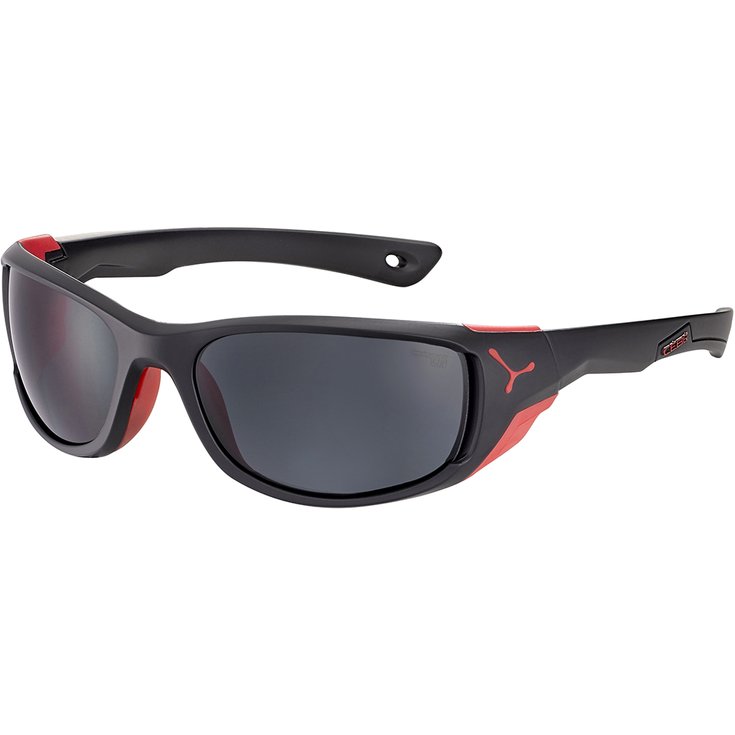 Cebe Sunglasses Jorasses M Matte Black Red 1500 Grey Overview