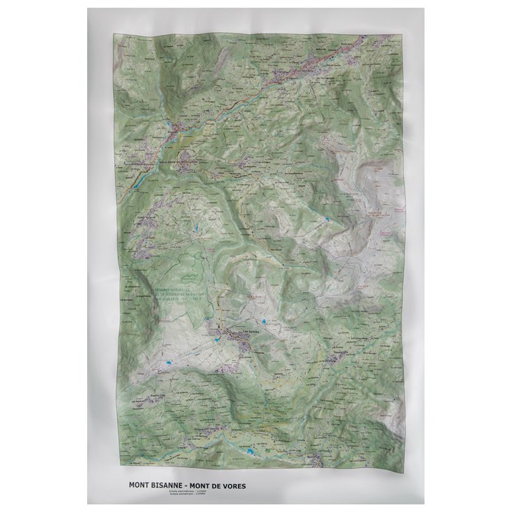 Deniveles Mapa 3D Mont Bisanne / Mont De Vores ( Été)Charte Graphique Été Presentación