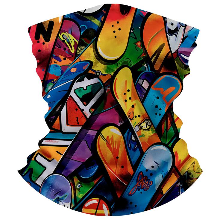 Foehnalpes Braga de cuello Micro Fleece Neckwear Board Graffiti Presentación