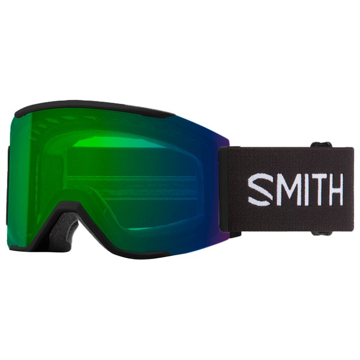 Smith Skibrille Squad Mag Black Chromapop Everyday Green Mirror + Chromapop Storm Blue Sensor Mirror Präsentation