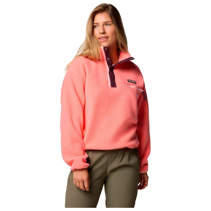 Columbia Polaire Helvetia II Cropped Half Snap Fleece Snap Alpenglow Présentation