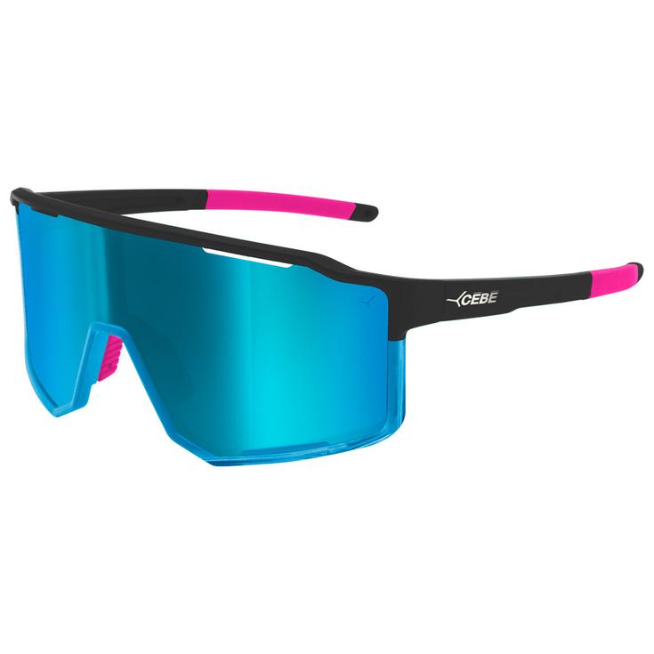 Cebe Sonnenbrille Outflow 2 Matt Translucent Blue Black Pink Grey Blue Revo Präsentation