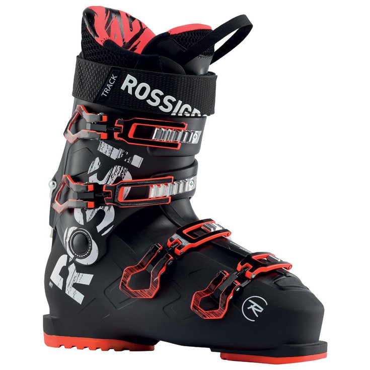 Rossignol Chaussures de Ski Track 80 Black Red Profil