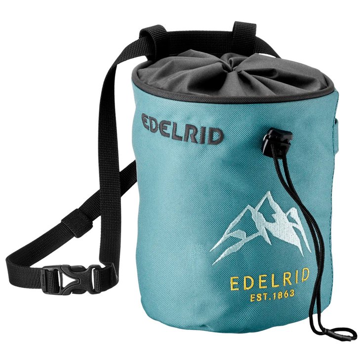 Edelrid Sacche portamagnesite Chalk Bag Rodeo Large Light Pacific Presentazione