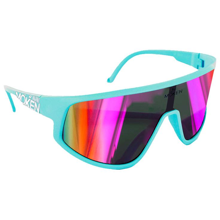 Moken Vision Zonnebrillen Rockett Mint Pink Polarized Voorstelling