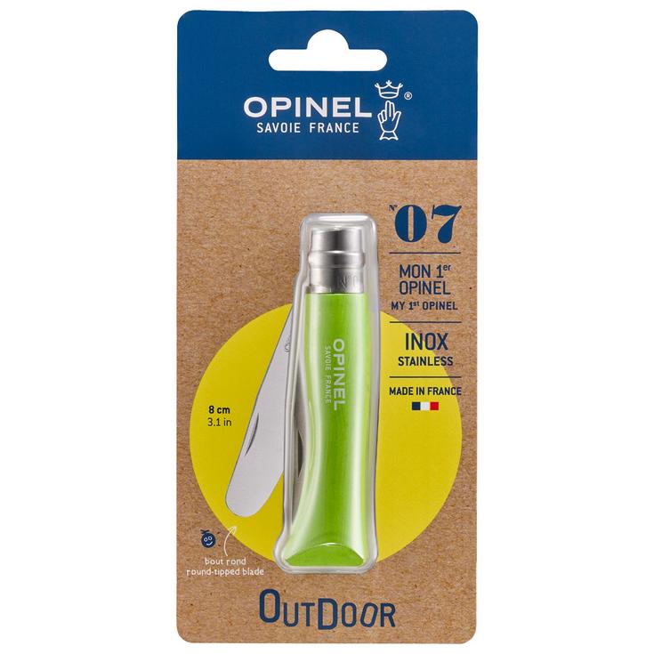Opinel Messer Mon Premier Opinel N°7 Blister Pomme Präsentation