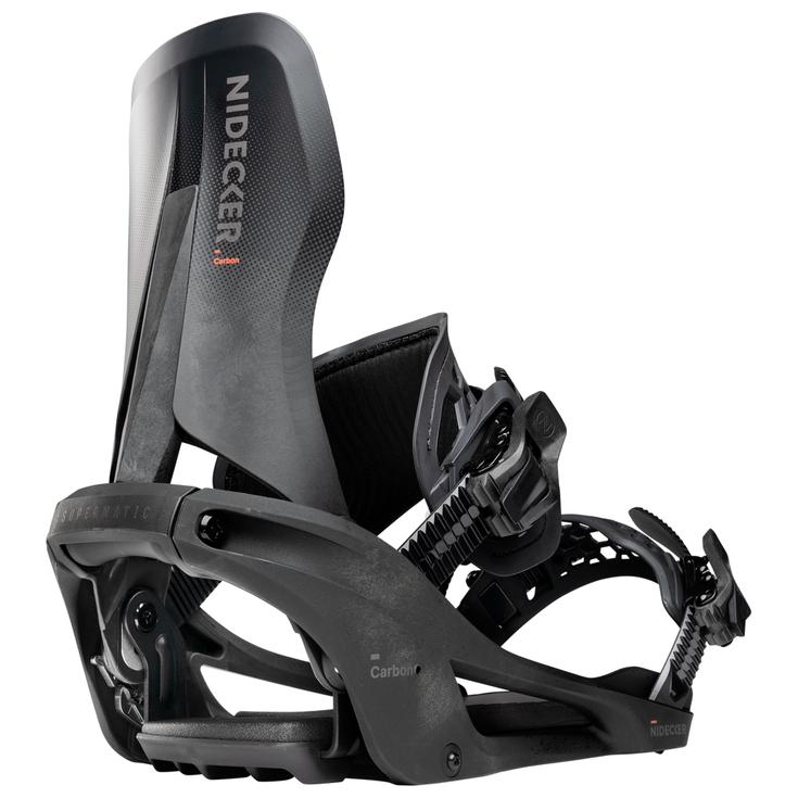 Nidecker Fijaciones snowboard Supermatic Carbon Black Presentación