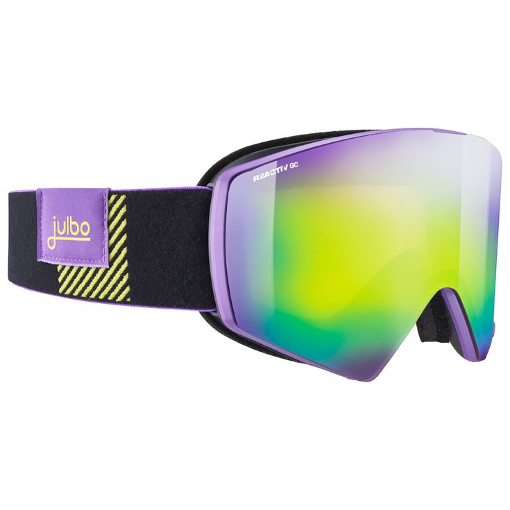 Julbo Masque de Ski Razor Edge Violet Noir Reactiv 2-3 Glare Control Présentation