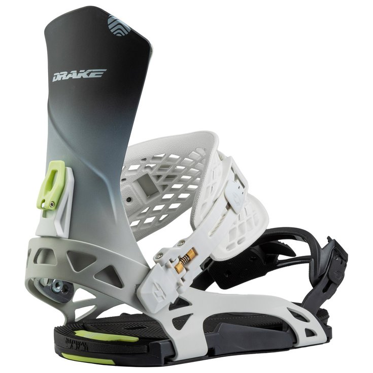 Drake Fijaciones snowboard Radar Grey Black Presentación