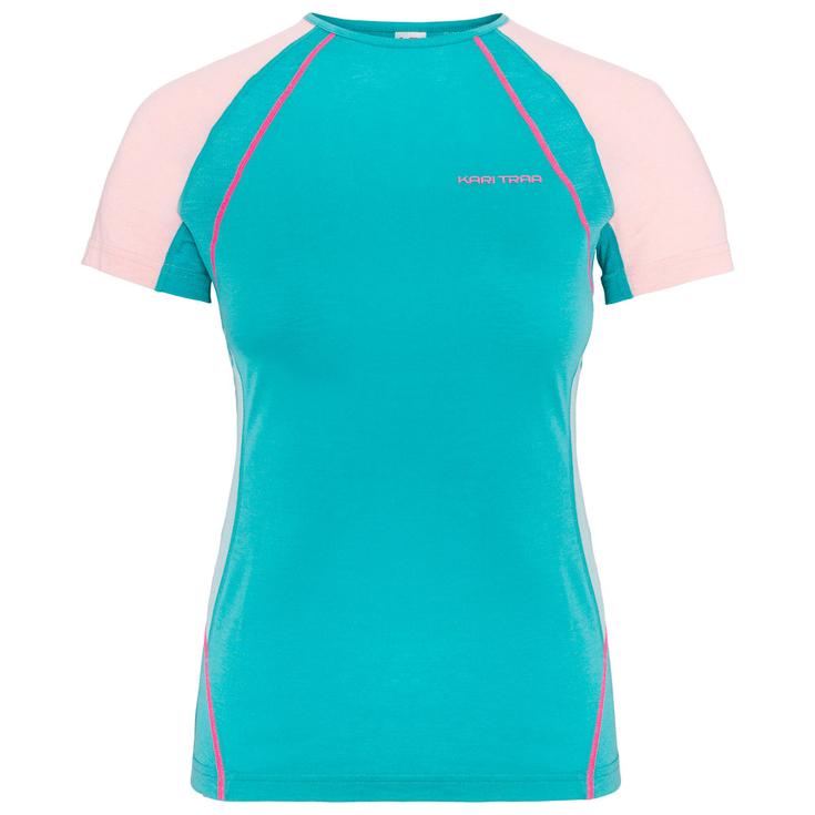 Kari Traa Trail T-shirt Alma Tee Shirt Blue Lagoon Voorstelling