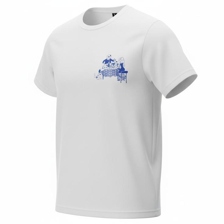 Picture Tee-shirt Dad & Son Doggo Natural White Présentation