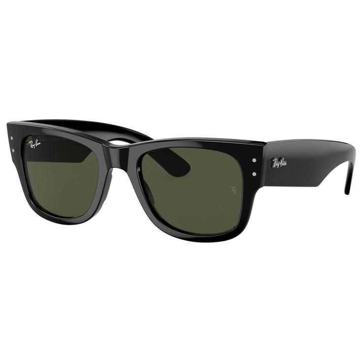 Ray Ban Sonnenbrille RB0840S Mega Wayfarer Polished Black Green G-15 Präsentation