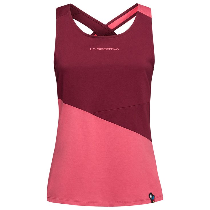 La Sportiva Camiseta de escalada Twist Tank W Rosebay Redwood Presentación