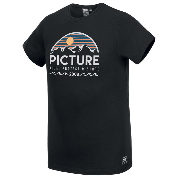 Picture Tee-Shirt Yukon Black Overview