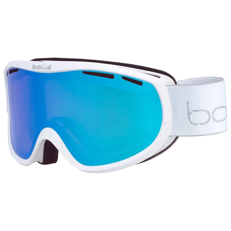 Bolle Masque de Ski Sierra White & Silver Shiny Vermillon Blue Présentation