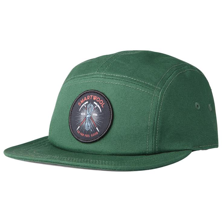 Smartwool Cap M's Ice Axe Descent 5 Panel Dark Sage Overview
