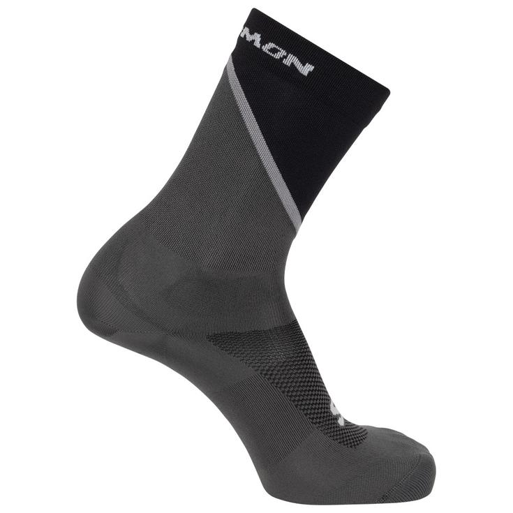 Salomon Sokken Pulse Crew Black Monument Voorstelling