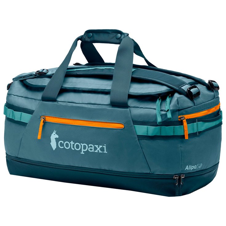 Cotopaxi Allpa 50L Duffel Bag Blue Spruce Spruce Abyss 
