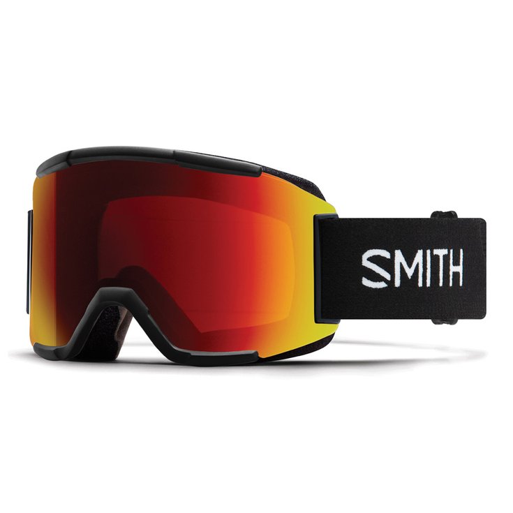 Smith Squad Black ChromaPop Sun Red Mirror + Yellow 