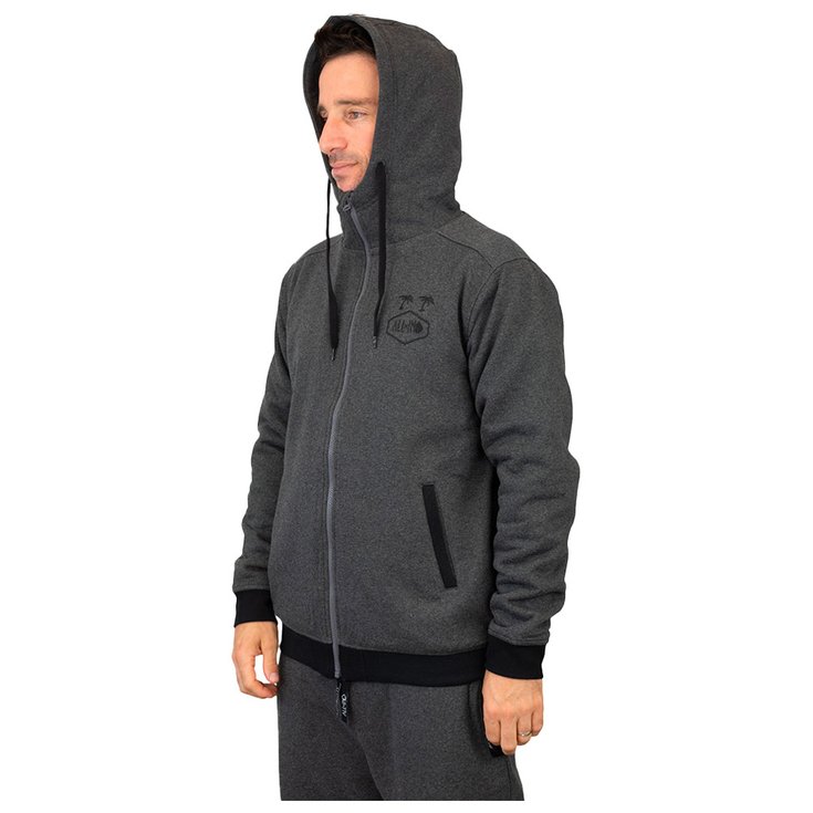 All-In Sweaters Hoodie Plush Charcoal Voorstelling
