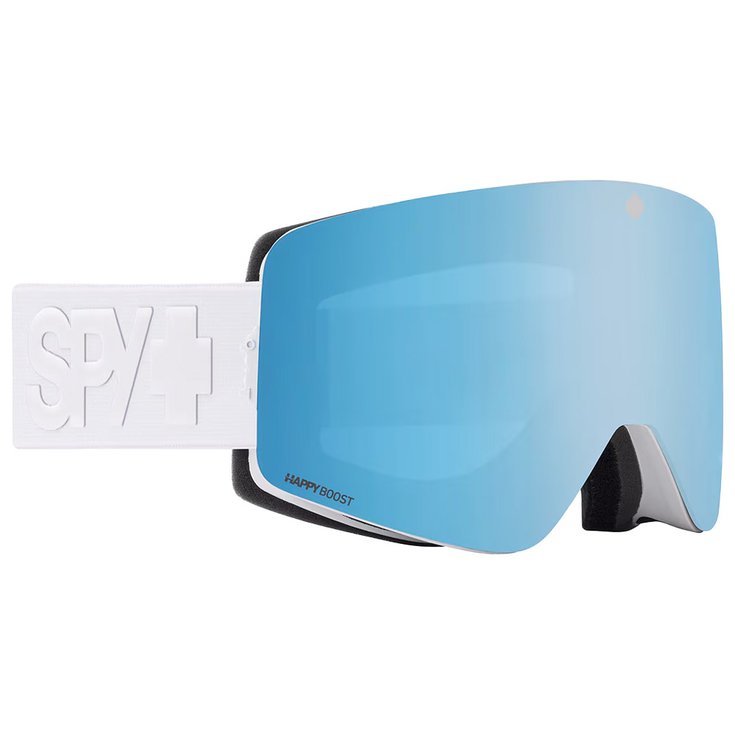 Spy Skibrille Marauder Elite Matte White Happy Boost Ice Blue Mirror + Happy Boost Low Light Red Coral Präsentation
