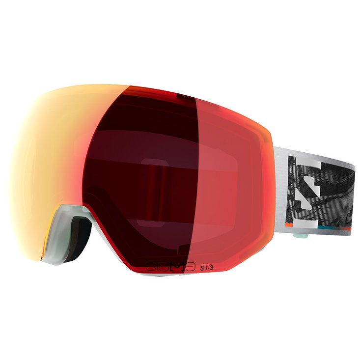 Salomon Skibrille Radium Pro Translucent Frozen Sigma Photo Poppy Red Präsentation