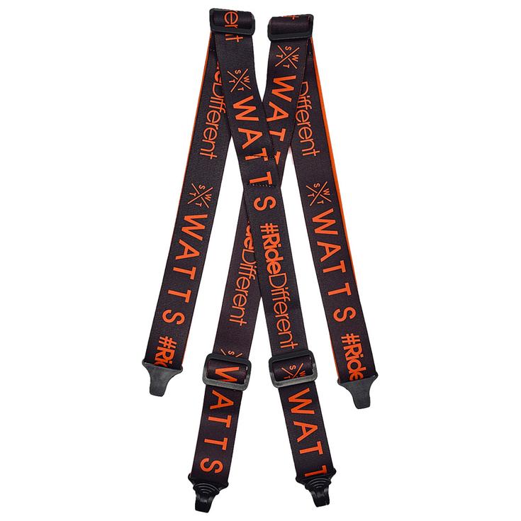 Watts Braces Xkitt Removable Suspenders Black Fluo Orange Overview