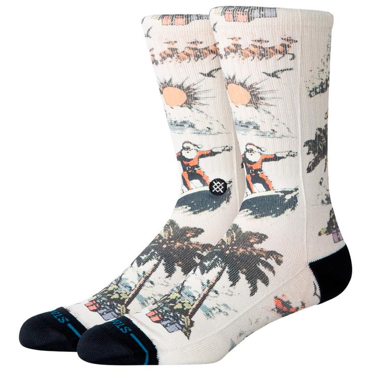 Stance Print & Pattern Socks San O Claus Cream 