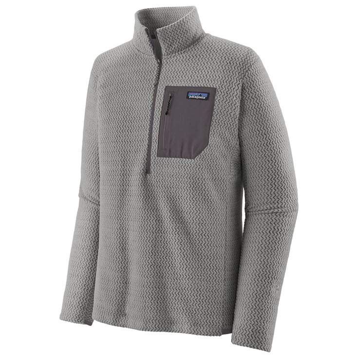 Patagonia Polaire R1 Air Zip Neck Forever Grey Présentation
