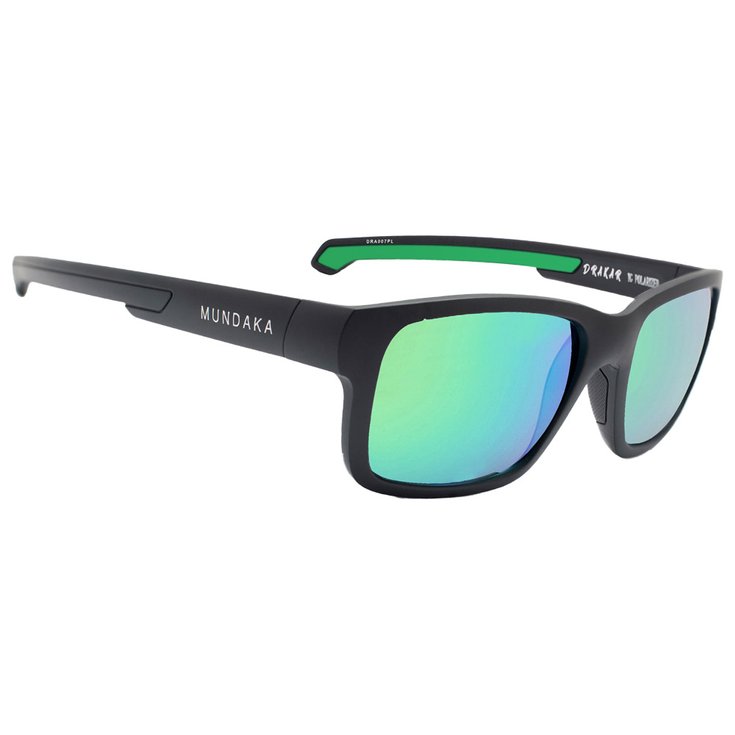 Mundaka Optic Sunglasses Drakar Mat Black Green Smoke Green Revo Overview