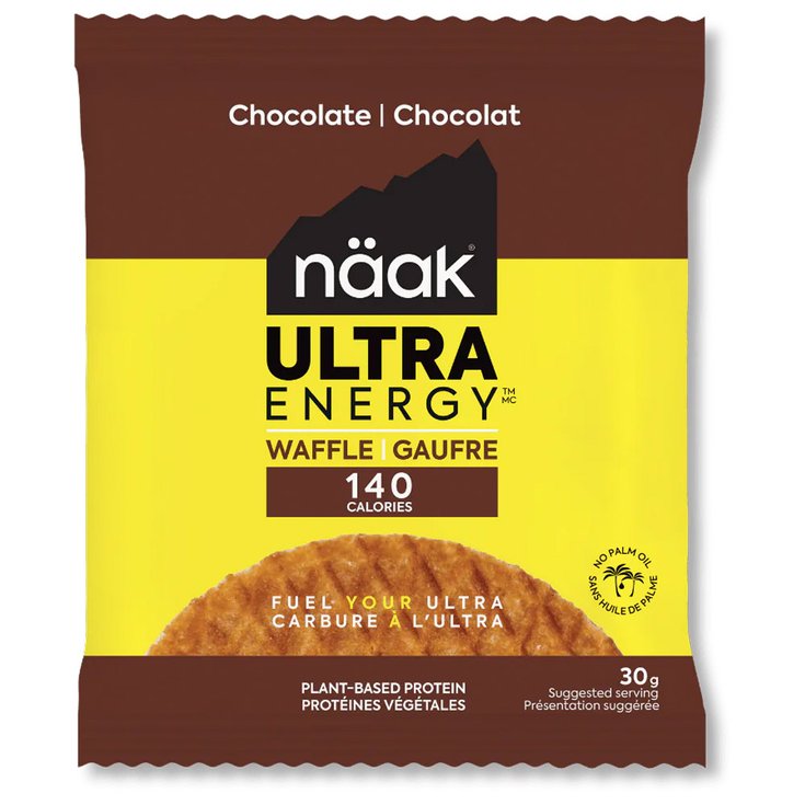 Naak Energy bar Ultra Energy Waffles Pack x12 Chocolat Overview