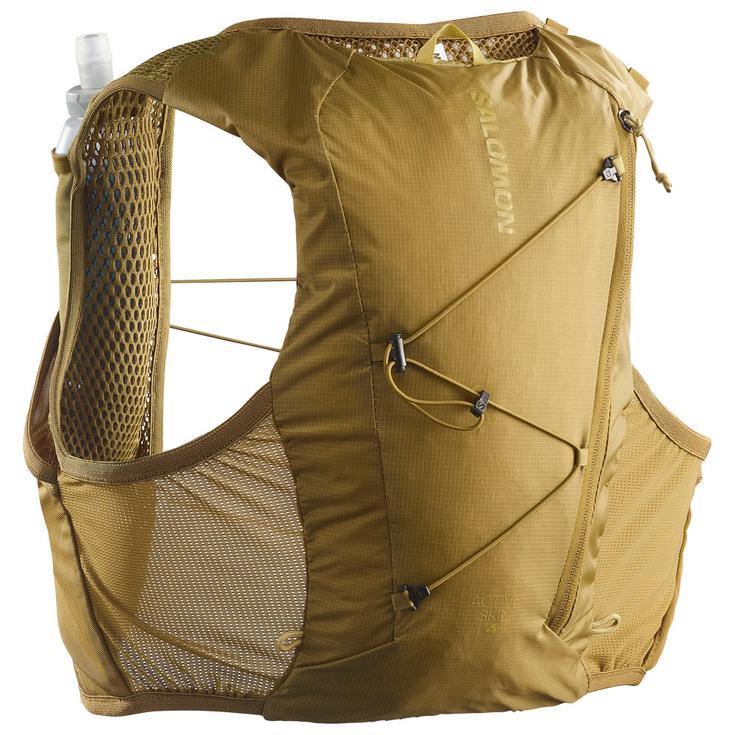 Salomon Chaleco Trail Active Skin 4 Set Brillant Olive Willow Presentación