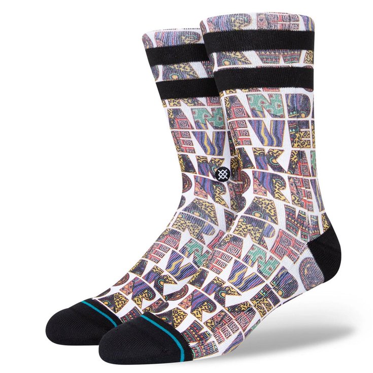 Stance Chaussettes Crew Sock Wakanda Forever White Voorstelling