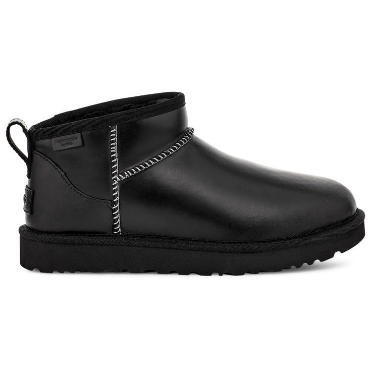 UGG Shoes W Classic Ultra Mini Leather Regen Black Overview